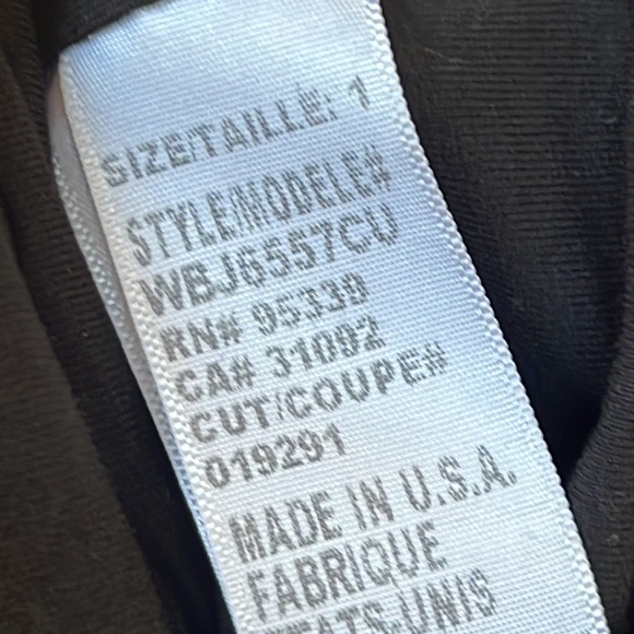 James Perse Standard Black Tank Ruched Dress Women's Size 1 - Picture 5 of 6